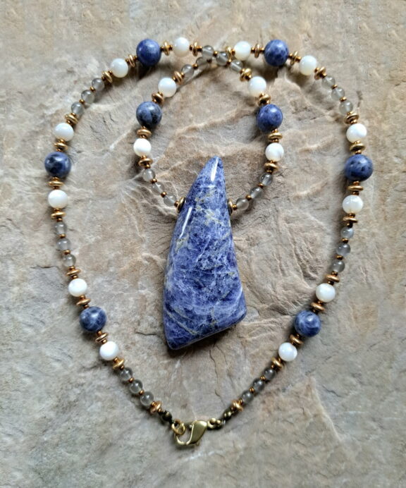 Sodalith Heilstein Kette