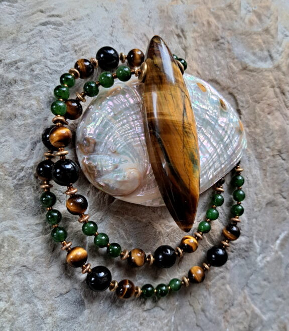 Tigerauge Heilstein Kette